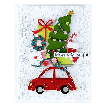 Spellbinders Yuletide Ride Etched Dies from the Wonderland Collection