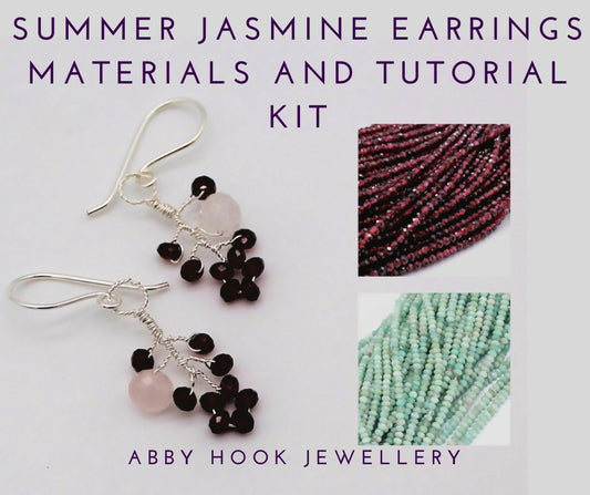 Summer Jasmine Earrings Materials and Tutorial Kit by Abby Hook Jewellery