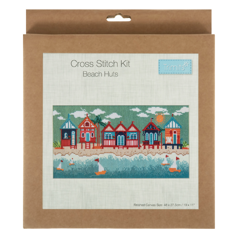 Trimits Beach Huts Large Cross Stitch Kit
