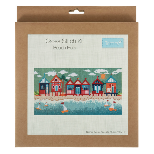 Trimits Beach Huts Large Cross Stitch Kit