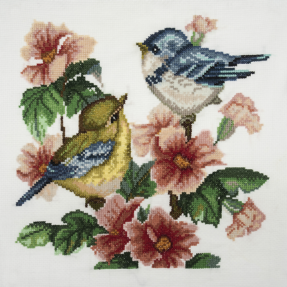 Trimits Bird Large Cross Stitch Kit Completed