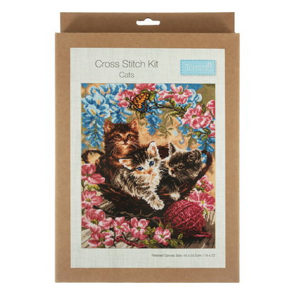 Trimits Cats XL Cross Stitch Kit