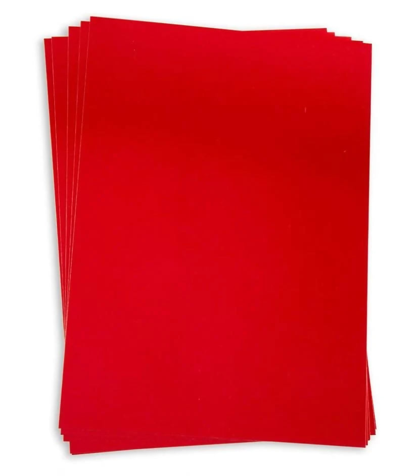 Stack of red Mirror Card