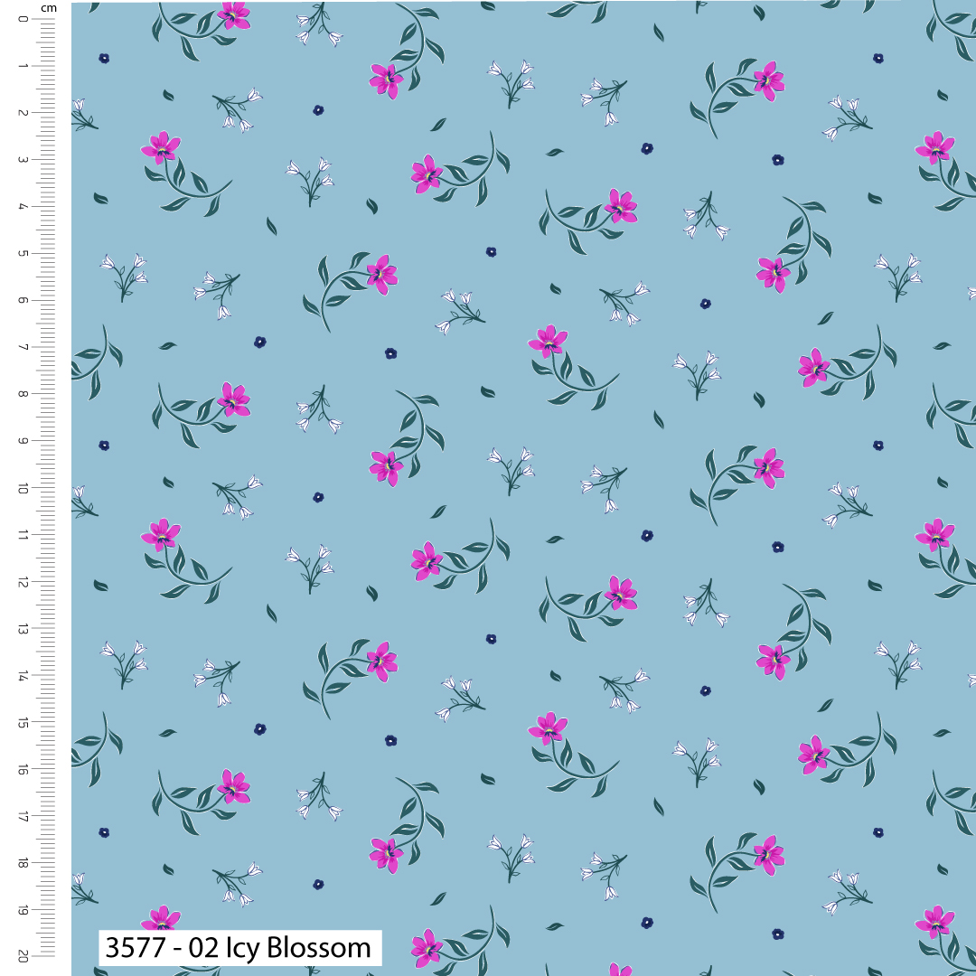 The Craft Cotton Co. Pansy Printed Wide 5Pcs Fat Quarter