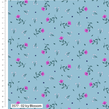 The Craft Cotton Co. Pansy Printed Wide 5Pcs Fat Quarter