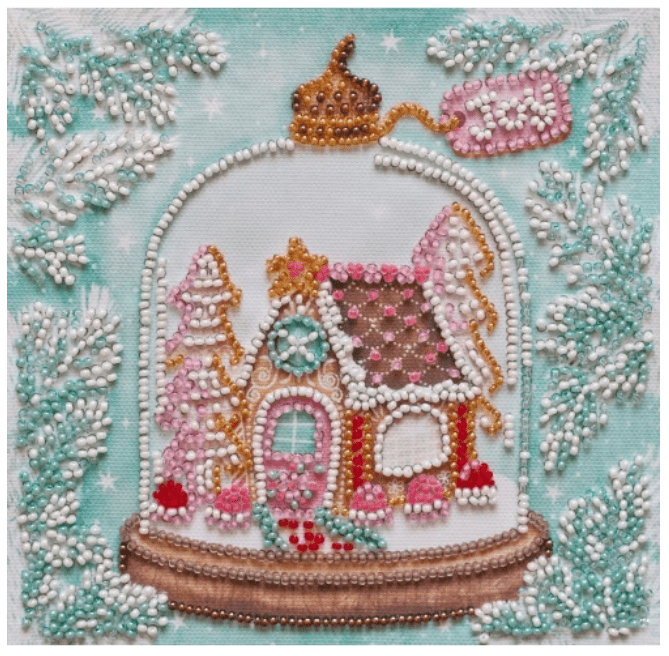 Abris Art. Cheerful House Beading Kit - CraftSource Market: Craft Supplies & Kits Beading Kit