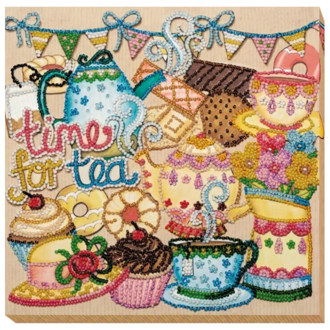 Abris Art. Crazy Tea Party Beading Kit - CraftSource Market: Craft Supplies & Kits Beading Kit