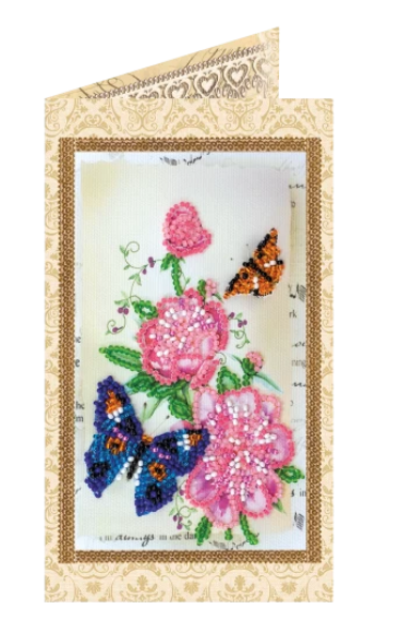 Abris Art. Flowers and Butterfly Beading Kit - CraftSource Market: Craft Supplies & Kits Beading Kit