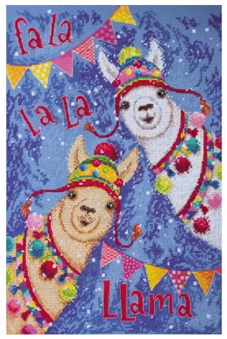 Abris Art. La La Llamas Cross Stitch Kit - CraftSource Market: Craft Supplies & Kits Beading Kit