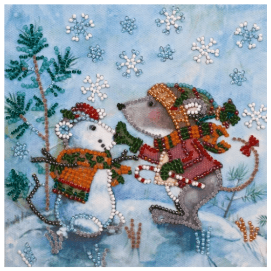 Abris Art. Snow friend Beading Kit - CraftSource Market: Craft Supplies & Kits Beading Kit