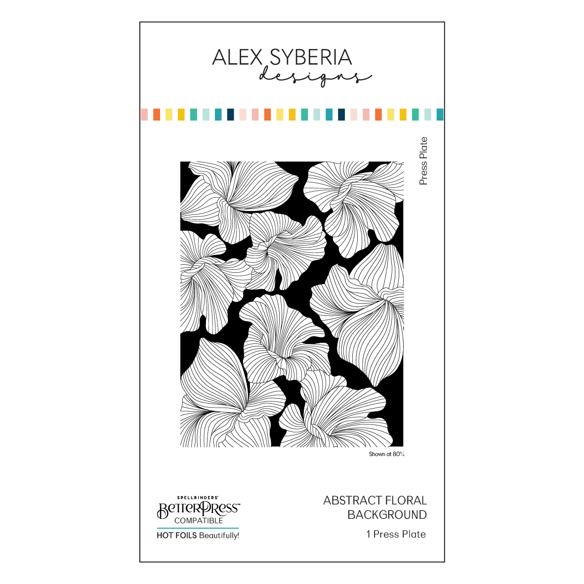 Alex Syberia Designs Abstract Floral Background Press Plate - CraftSource Market: Craft Supplies & Kits Betterpress