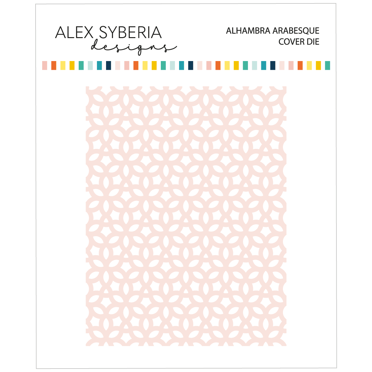 Alex Syberia Designs Alhambra Arabesque Cover Die - CraftSource Market: Craft Supplies & Kits Papercraft > Dies > Metal Cutting Dies