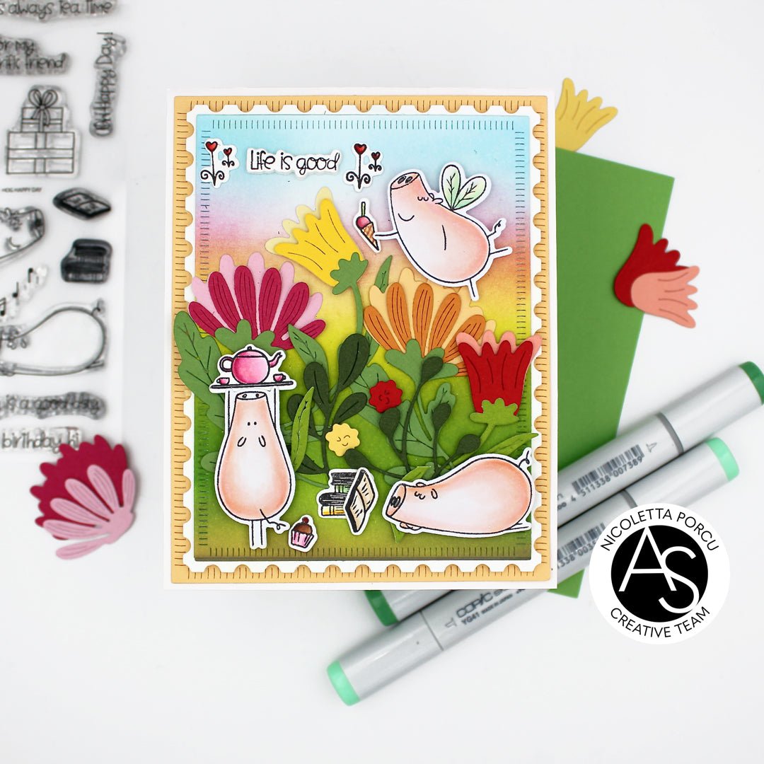 Alex Syberia Designs Andalusia Wildflowers Die Set - CraftSource Market: Craft Supplies & Kits Papercraft > Dies > Metal Cutting Dies