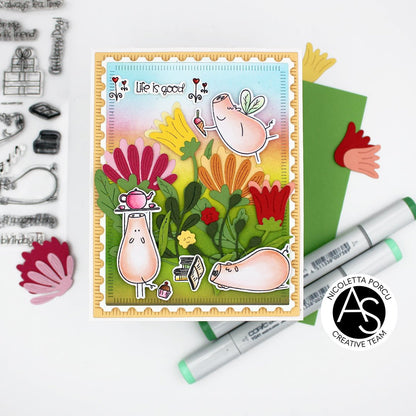 Alex Syberia Designs Andalusia Wildflowers Die Set - CraftSource Market: Craft Supplies & Kits Papercraft > Dies > Metal Cutting Dies
