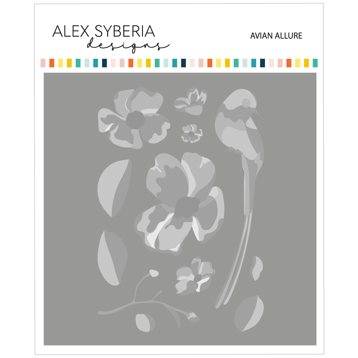 Alex Syberia Designs Avian Allure Stencil Set - CraftSource Market: Craft Supplies & Kits Papercraft > Stencils