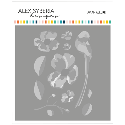 Alex Syberia Designs Avian Allure Stencil Set - CraftSource Market: Craft Supplies & Kits Papercraft > Stencils