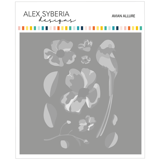 Alex Syberia Designs Avian Allure Stencil Set - CraftSource Market: Craft Supplies & Kits Papercraft > Stencils