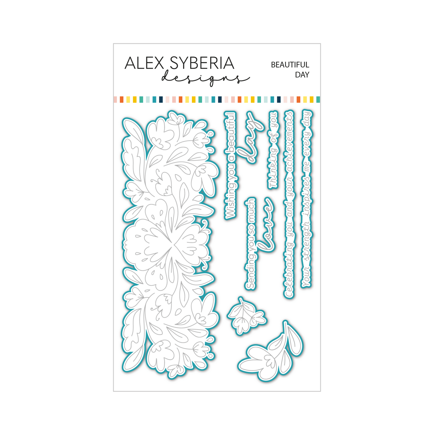 Alex Syberia Designs Beautiful Day Die Set - CraftSource Market: Craft Supplies & Kits Papercraft > Dies > Metal Cutting Dies