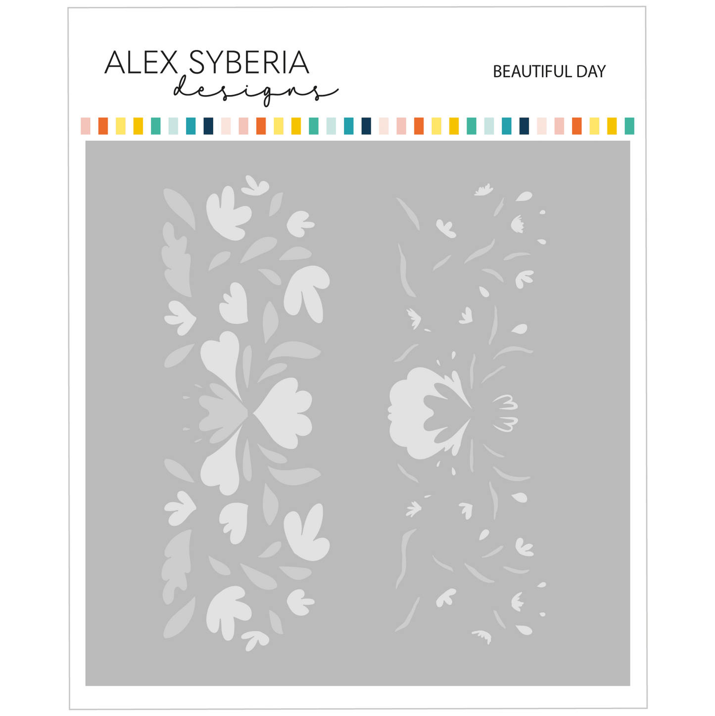 Alex Syberia Designs Beautiful Day Stencil Set - CraftSource Market: Craft Supplies & Kits Papercraft > Stencils