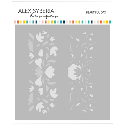 Alex Syberia Designs Beautiful Day Stencil Set - CraftSource Market: Craft Supplies & Kits Papercraft > Stencils