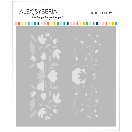 Alex Syberia Designs Beautiful Day Stencil Set - CraftSource Market: Craft Supplies & Kits Papercraft > Stencils