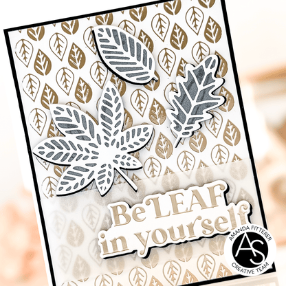 Alex Syberia Designs BeLeaf in Yourself Hot Foil Plate & Die Set - CraftSource Market: Craft Supplies & Kits Papercraft > Dies > Metal Cutting Dies