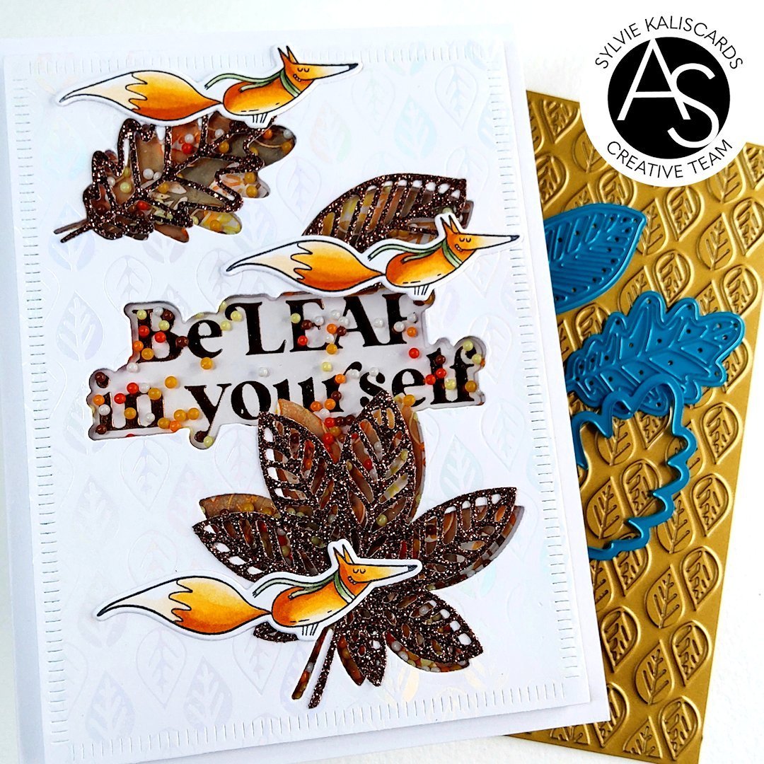 Alex Syberia Designs BeLeaf in Yourself Hot Foil Plate & Die Set - CraftSource Market: Craft Supplies & Kits Papercraft > Dies > Metal Cutting Dies