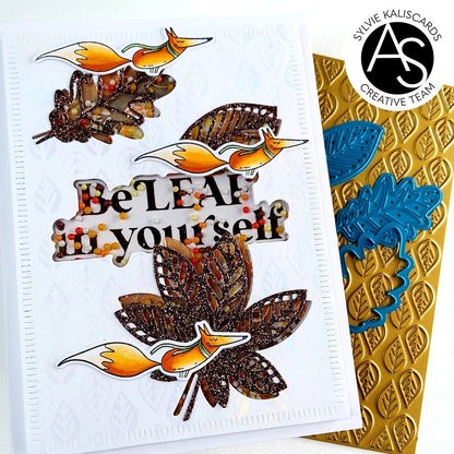 Alex Syberia Designs BeLeaf in Yourself Hot Foil Plate & Die Set - CraftSource Market: Craft Supplies & Kits Papercraft > Dies > Metal Cutting Dies