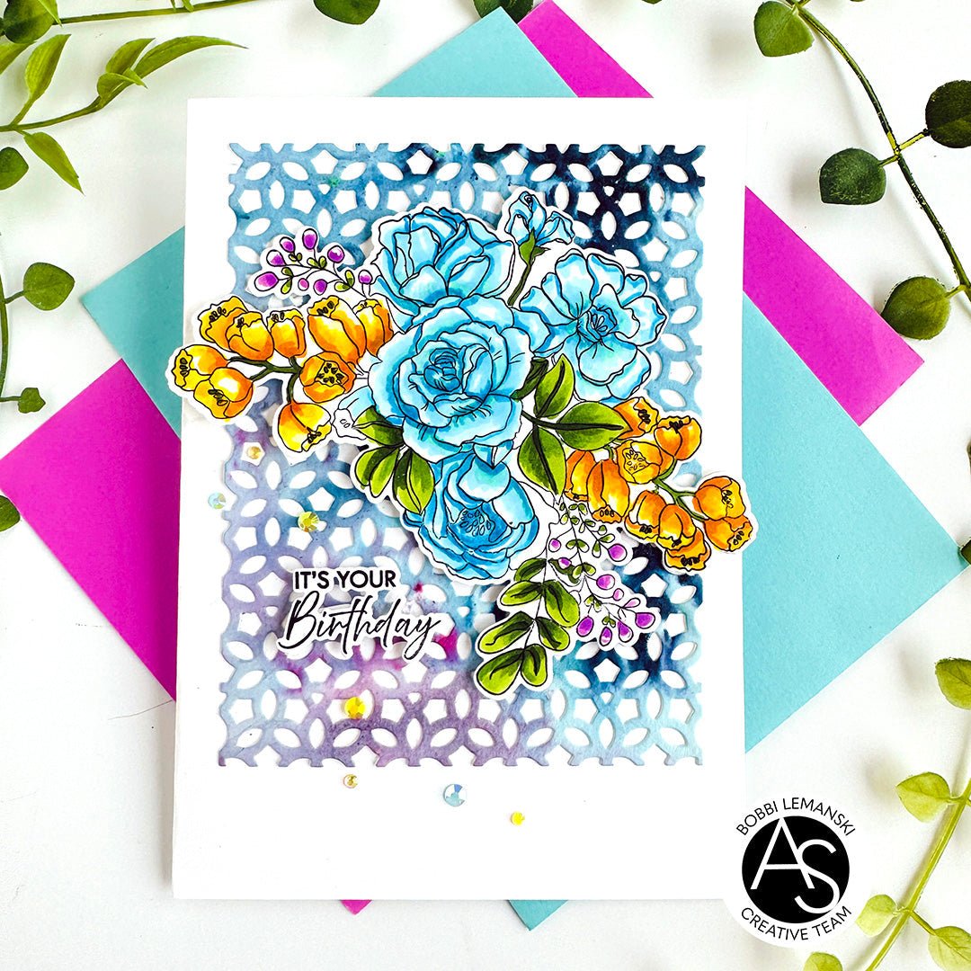 Alex Syberia Designs Birthday Bouquet Die Set - CraftSource Market: Craft Supplies & Kits Papercraft > Dies > Metal Cutting Dies