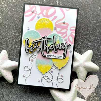 Alex Syberia Designs Birthday & Wish Die Set - CraftSource Market: Craft Supplies & Kits Papercraft > Dies > Metal Cutting Dies