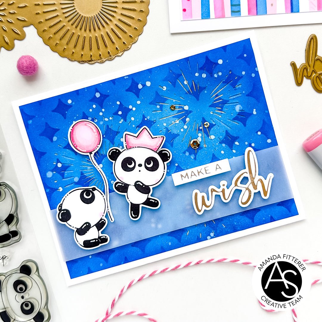 Alex Syberia Designs Birthday & Wish Hot Foil Plate Set - CraftSource Market: Craft Supplies & Kits Foiling and Letterpress