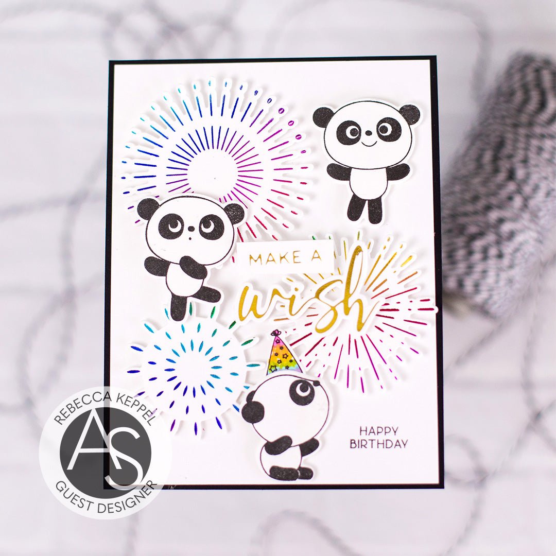 Alex Syberia Designs Birthday & Wish Hot Foil Plate Set - CraftSource Market: Craft Supplies & Kits Foiling and Letterpress