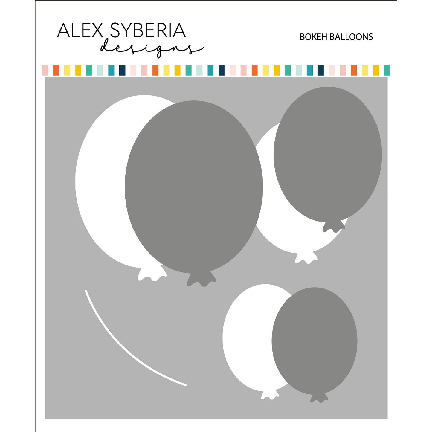 Alex Syberia Designs Bokeh Balloons Stencil & Mask Set - CraftSource Market: Craft Supplies & Kits Papercraft > Stencils