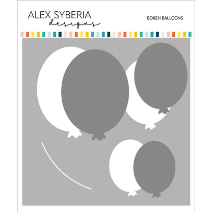 Alex Syberia Designs Bokeh Balloons Stencil & Mask Set - CraftSource Market: Craft Supplies & Kits Papercraft > Stencils