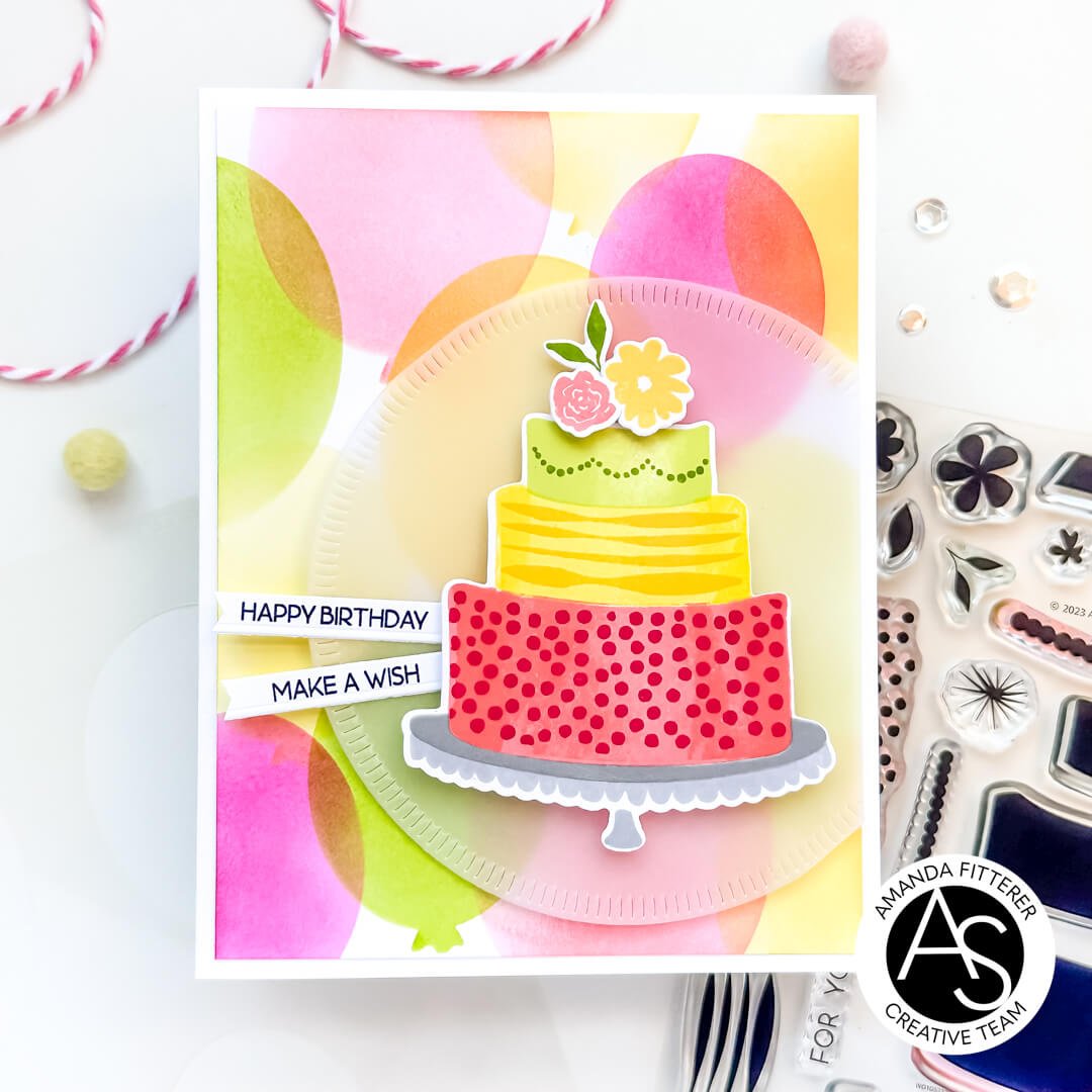 Alex Syberia Designs Bokeh Balloons Stencil & Mask Set - CraftSource Market: Craft Supplies & Kits Papercraft > Stencils