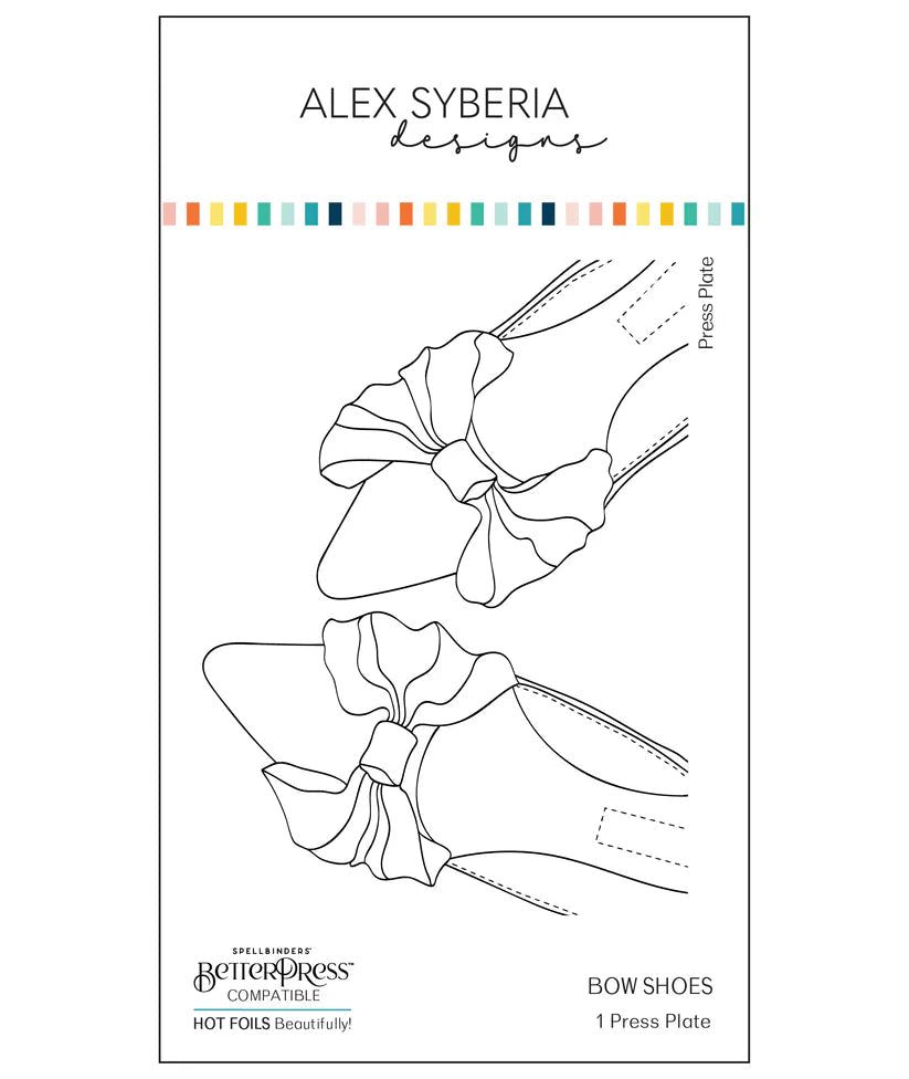 Alex Syberia Designs Bow Shoes BetterPress Plate - CraftSource Market: Craft Supplies & Kits