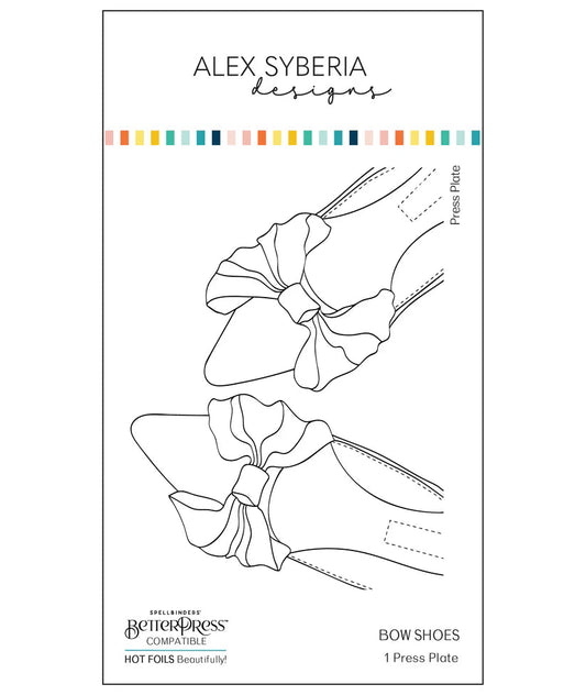 Alex Syberia Designs Bow Shoes BetterPress Plate - CraftSource Market: Craft Supplies & Kits