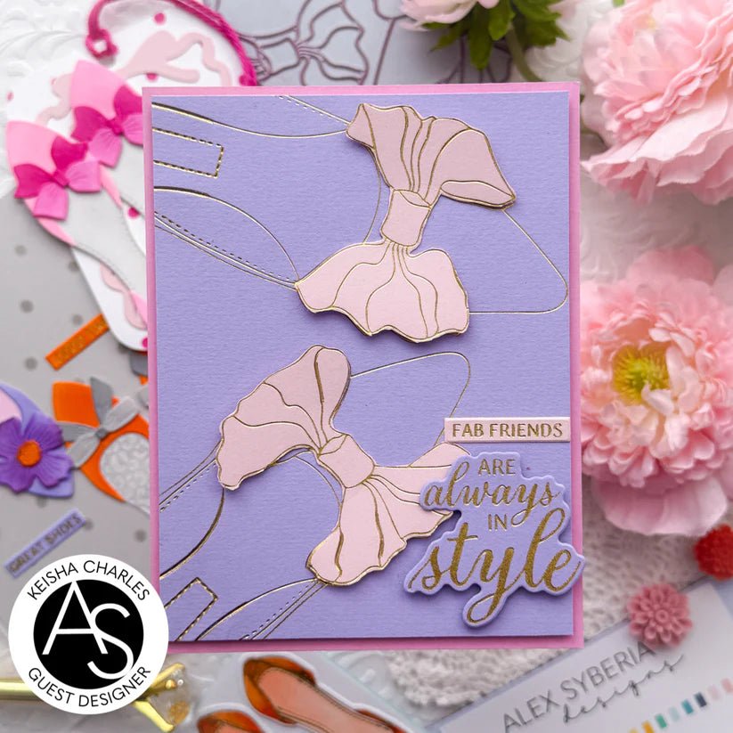 Alex Syberia Designs Bow Shoes BetterPress Plate - CraftSource Market: Craft Supplies & Kits
