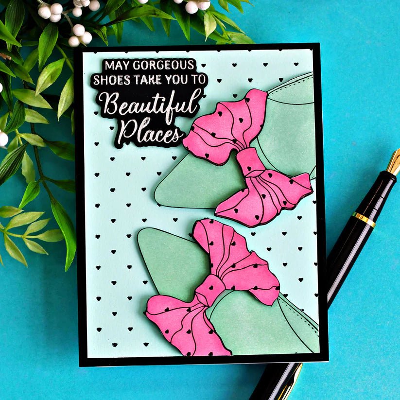 Alex Syberia Designs Bow Shoes BetterPress Plate - CraftSource Market: Craft Supplies & Kits