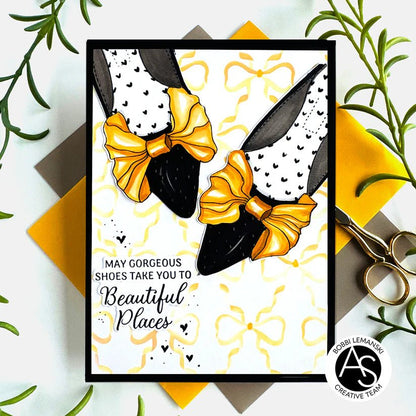 Alex Syberia Designs Bow Shoes Press Plate & Stencil Set Bundle - CraftSource Market: Craft Supplies & Kits Papercraft > Stencils