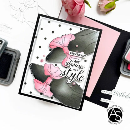 Alex Syberia Designs Bow Shoes Press Plate & Stencil Set Bundle - CraftSource Market: Craft Supplies & Kits Papercraft > Stencils