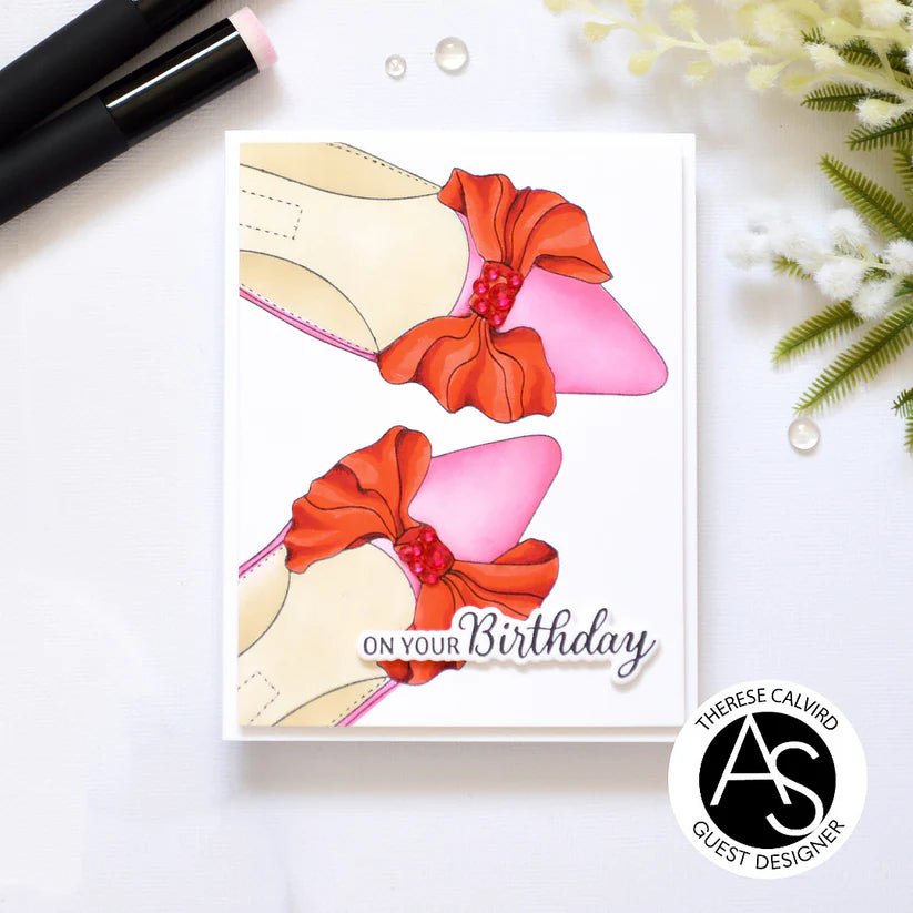 Alex Syberia Designs Bow Shoes Stencil Set - CraftSource Market: Craft Supplies & Kits Papercraft > Stencils