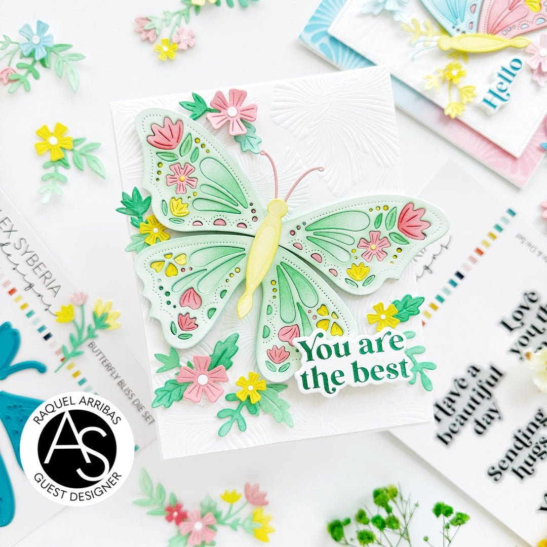 Alex Syberia Designs Butterfly Bliss Die Set - CraftSource Market: Craft Supplies & Kits Papercraft > Dies > Metal Cutting Dies