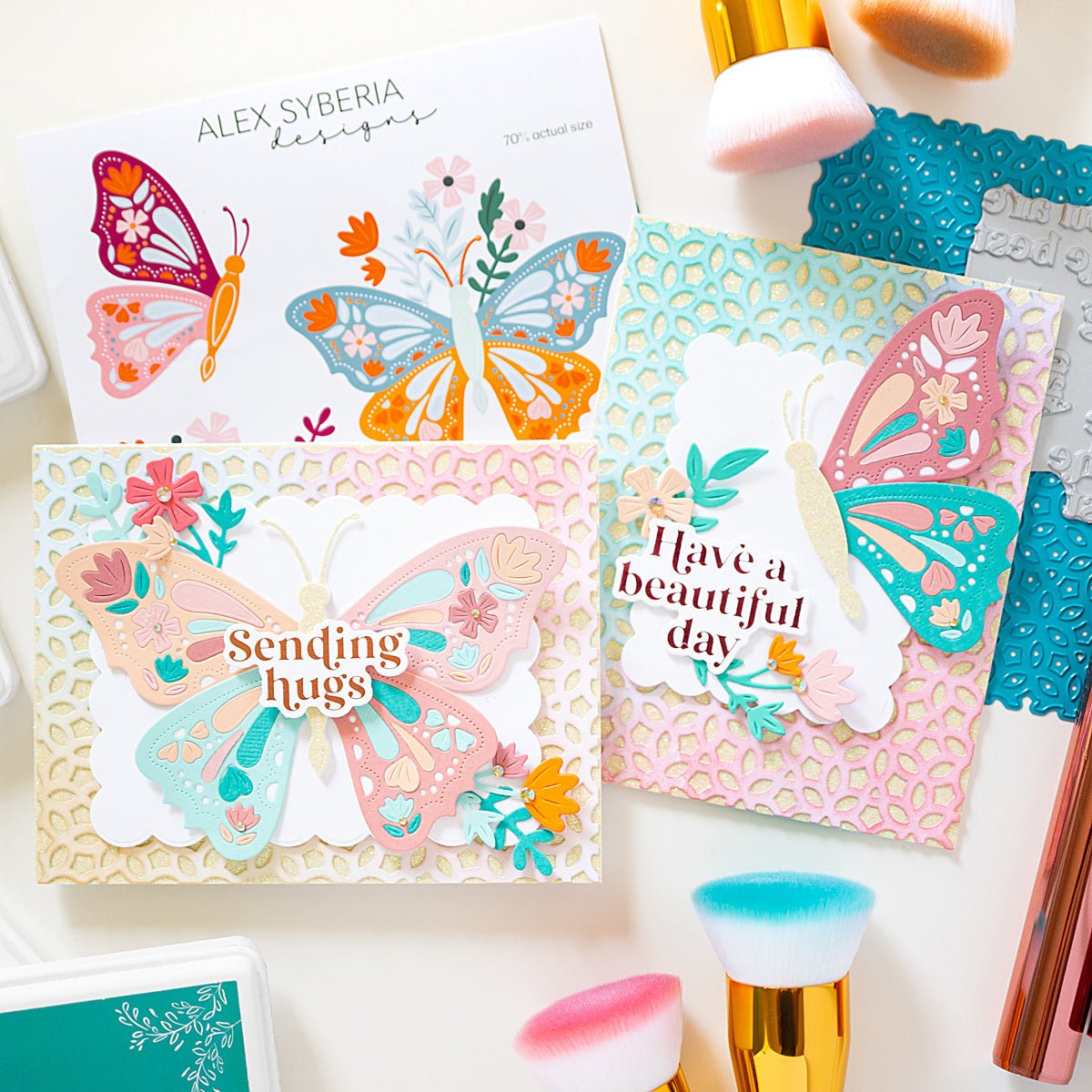 Alex Syberia Designs Butterfly Bliss Die Set - CraftSource Market: Craft Supplies & Kits Papercraft > Dies > Metal Cutting Dies