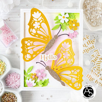 Alex Syberia Designs Butterfly Bliss Die Set - CraftSource Market: Craft Supplies & Kits Papercraft > Dies > Metal Cutting Dies