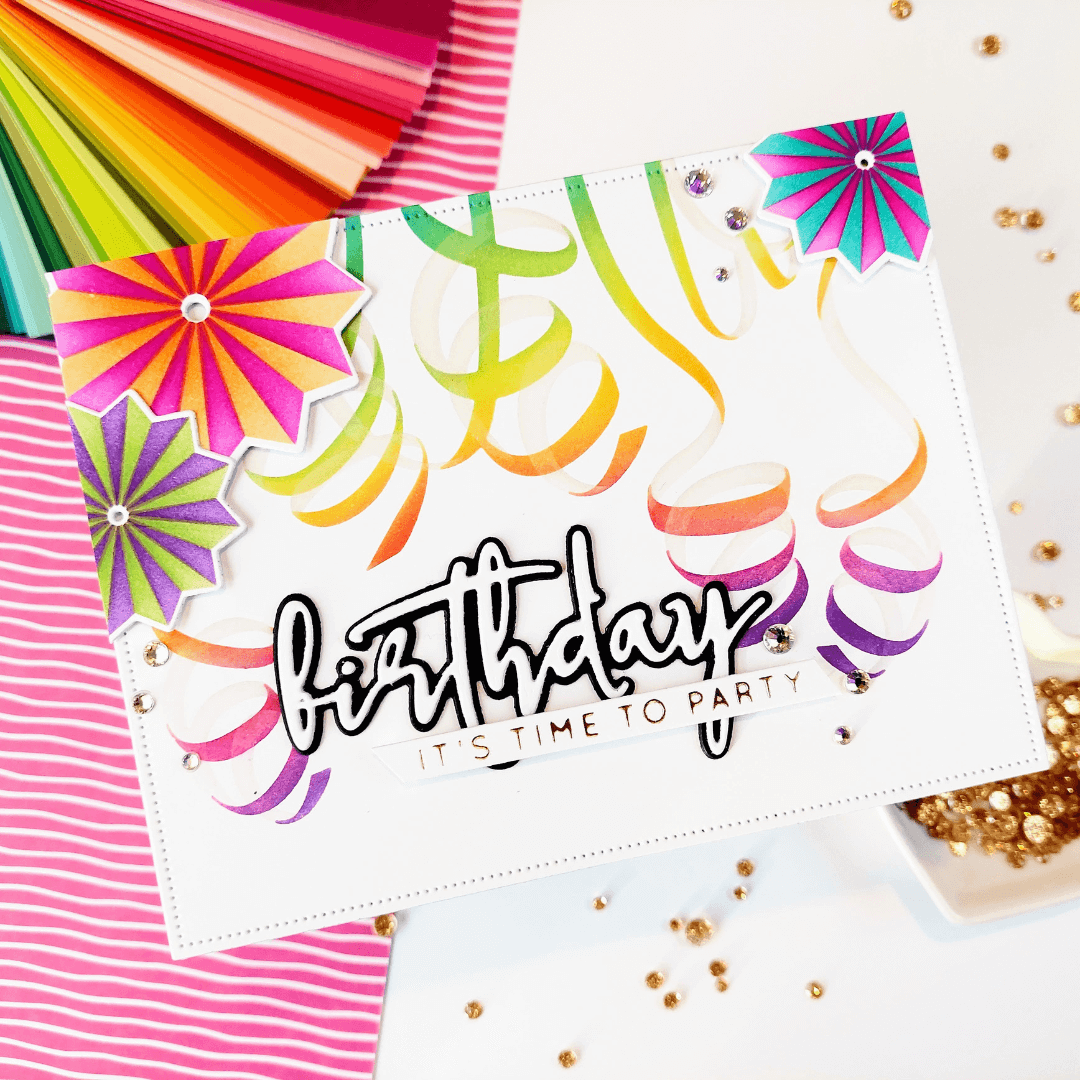 Alex Syberia Designs Carnival Party Stencil and Die Set - CraftSource Market: Craft Supplies & Kits Papercraft > Dies > Metal Cutting Dies