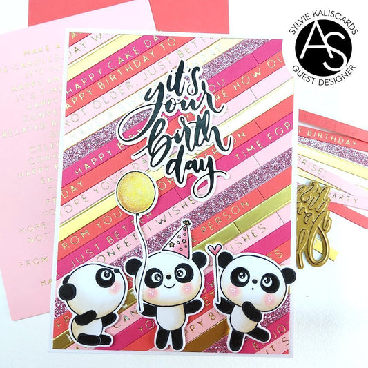 Alex Syberia Designs Celebrations Sentiments Hot Foil Plate - CraftSource Market: Craft Supplies & Kits Foiling and Letterpress