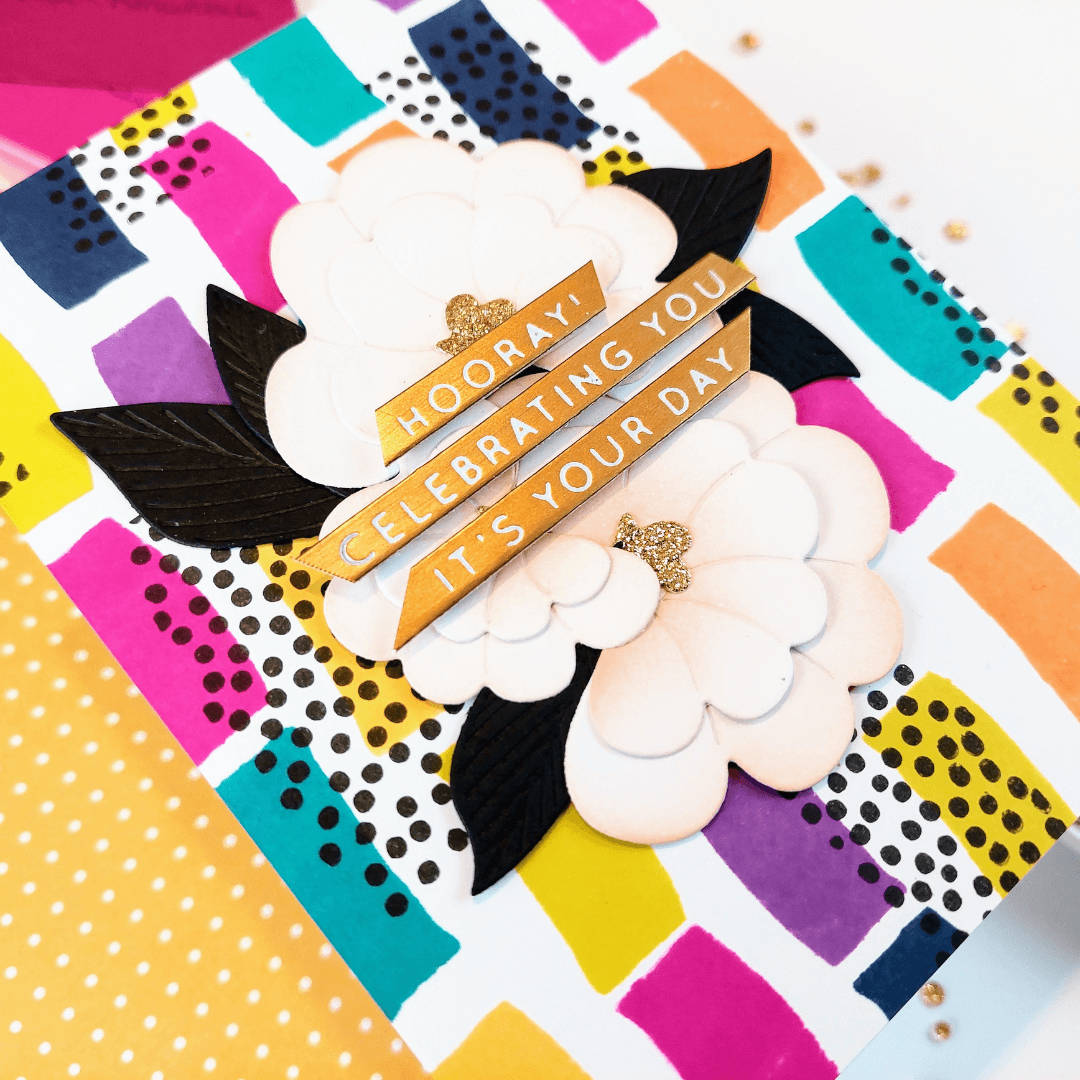 Alex Syberia Designs Celebrations Sentiments Hot Foil Plate - CraftSource Market: Craft Supplies & Kits Foiling and Letterpress