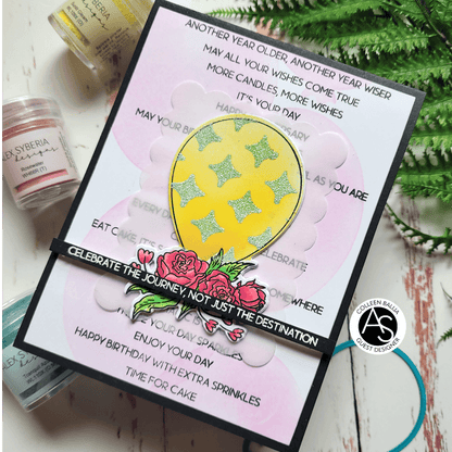 Alex Syberia Designs Celebrations Sentiments Stamp Set - CraftSource Market: Craft Supplies & Kits Papercraft > Stamps > Photopolymer Stamps