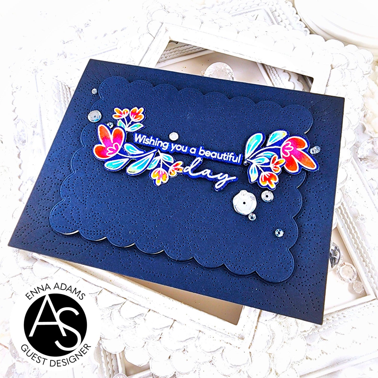 Alex Syberia Designs Charming Flora Cover Die - CraftSource Market: Craft Supplies & Kits Papercraft > Dies > Metal Cutting Dies